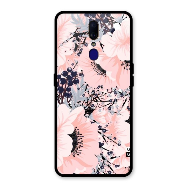 Beautiful Flowers Glass Back Case for Oppo F11