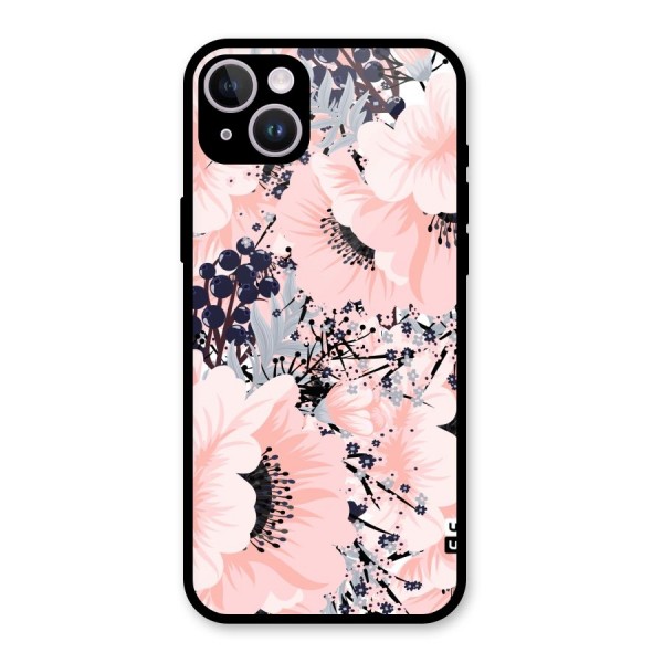 Beautiful Flowers Glass Back Case for iPhone 14 Plus