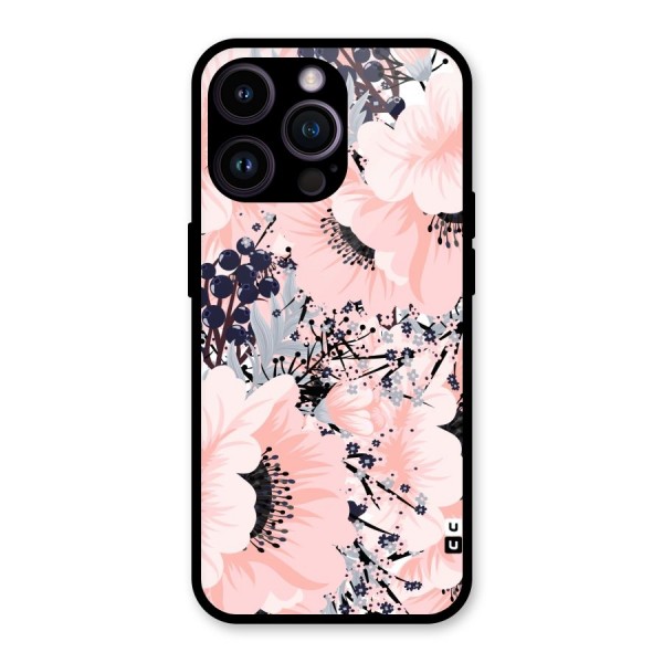 Beautiful Flowers Glass Back Case for iPhone 14 Pro Max