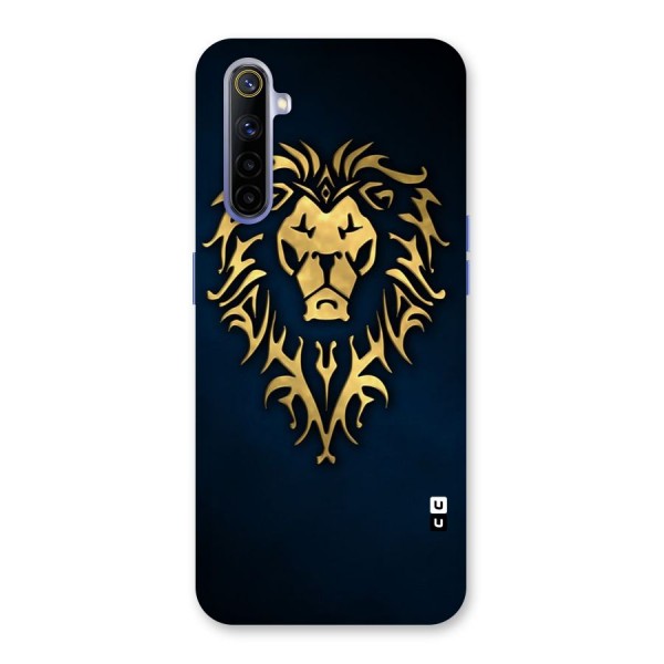 Beautiful Golden Lion Design Back Case for Realme 6