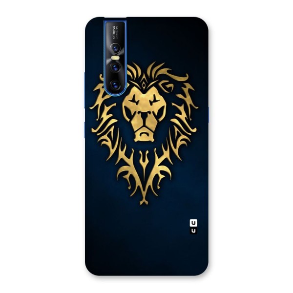 Beautiful Golden Lion Design Back Case for Vivo V15 Pro