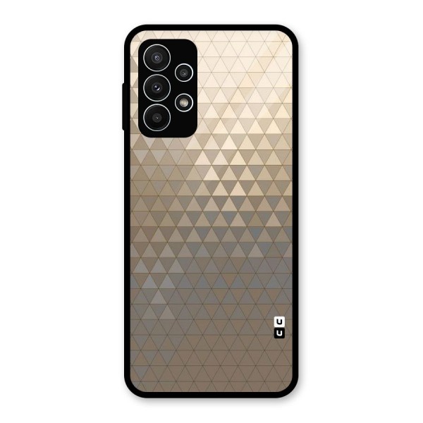 Beautiful Golden Pattern Glass Back Case for Galaxy A23