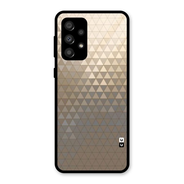 Beautiful Golden Pattern Glass Back Case for Galaxy A32