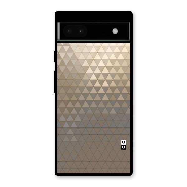 Beautiful Golden Pattern Glass Back Case for Google Pixel 6a