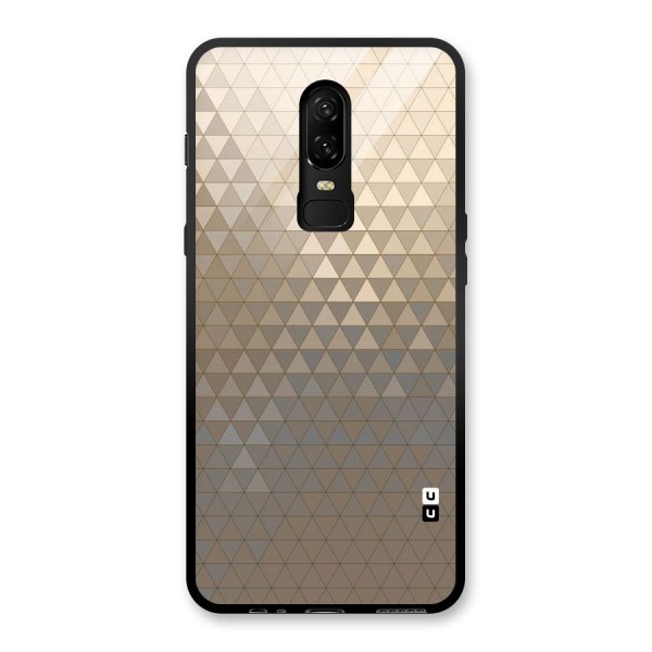 Beautiful Golden Pattern Glass Back Case for OnePlus 6