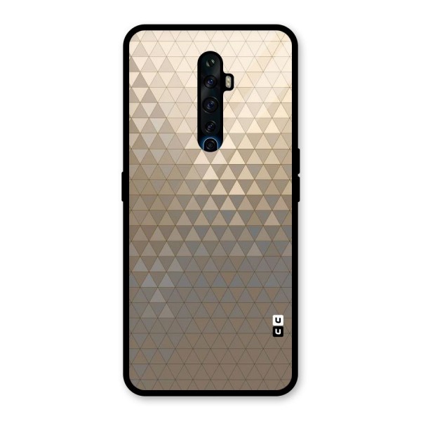 Beautiful Golden Pattern Glass Back Case for Oppo Reno2 Z