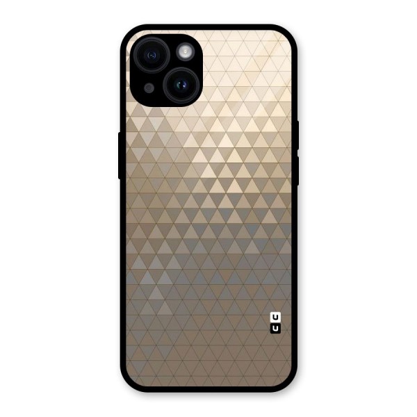 Beautiful Golden Pattern Glass Back Case for iPhone 14