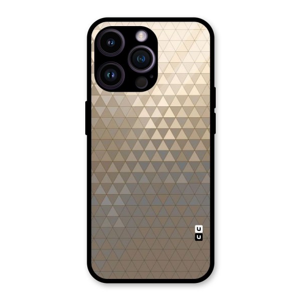 Beautiful Golden Pattern Glass Back Case for iPhone 14 Pro Max