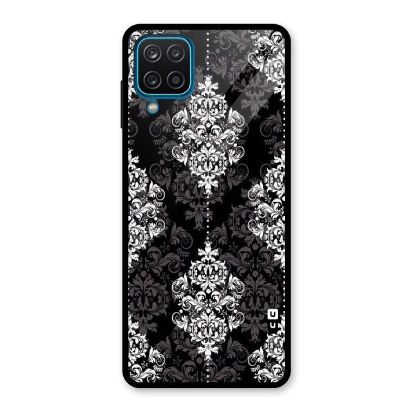 Beautiful Grey Pattern Glass Back Case for Galaxy A12