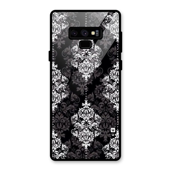 Beautiful Grey Pattern Glass Back Case for Galaxy Note 9