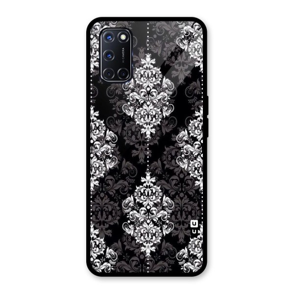 Beautiful Grey Pattern Glass Back Case for Oppo A52