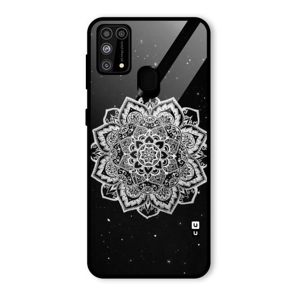 Beautiful Mandala Design Glass Back Case for Galaxy M31