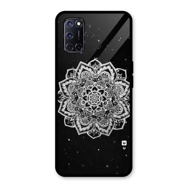 Beautiful Mandala Design Glass Back Case for Oppo A52