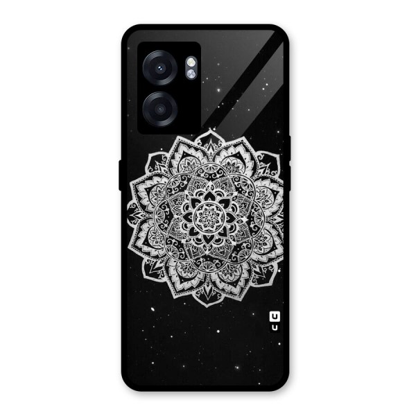 Beautiful Mandala Design Glass Back Case for Oppo K10 (5G)