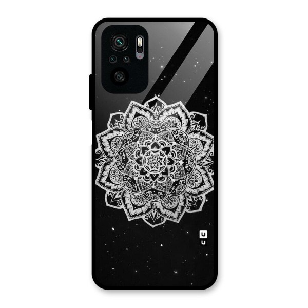 Beautiful Mandala Design Glass Back Case for Redmi Note 10S