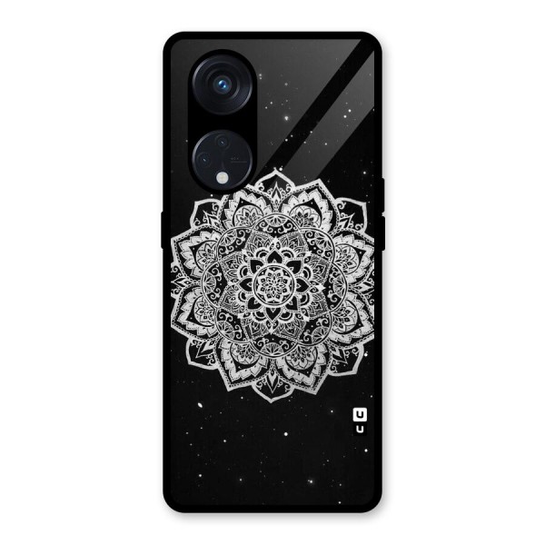 Beautiful Mandala Design Glass Back Case for Reno8 T 5G