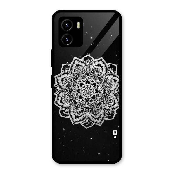 Beautiful Mandala Design Glass Back Case for Vivo Y15s