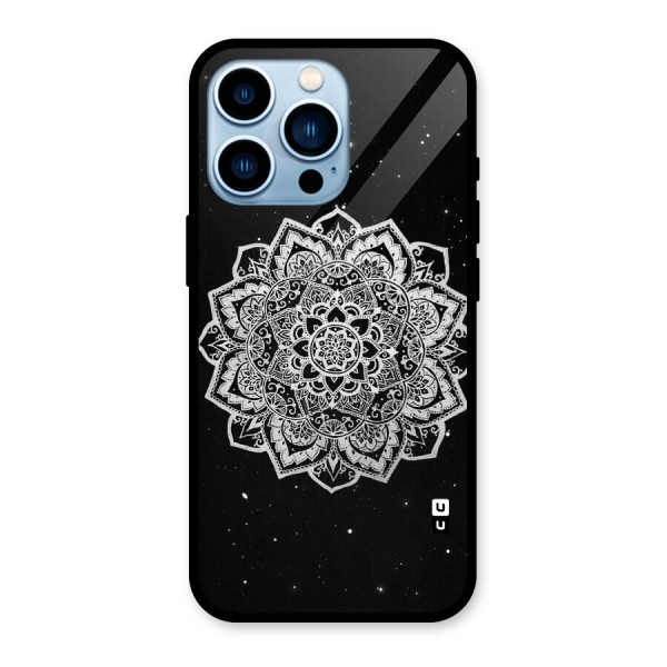 Beautiful Mandala Design Glass Back Case for iPhone 13 Pro