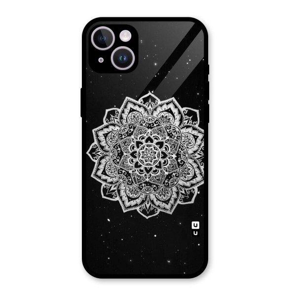 Beautiful Mandala Design Glass Back Case for iPhone 14 Plus