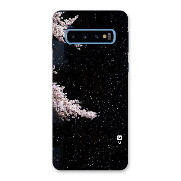 Beautiful Night Sky Flowers Back Case for Galaxy S10