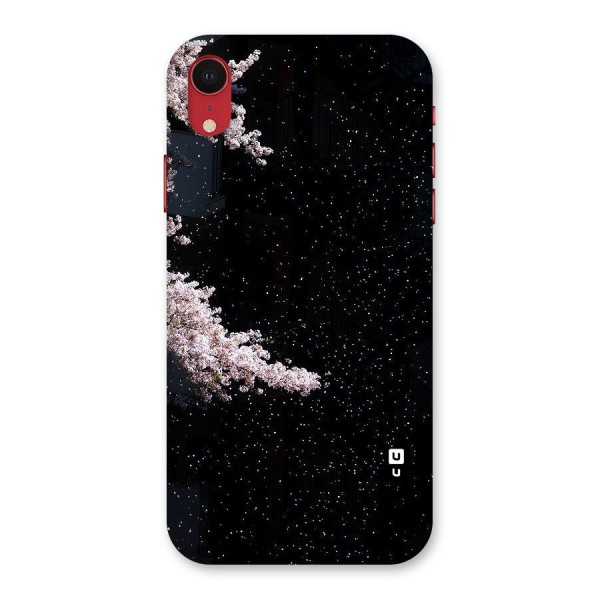 Beautiful Night Sky Flowers Back Case for iPhone XR