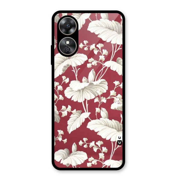 Beautiful Petals Glass Back Case for Oppo A17