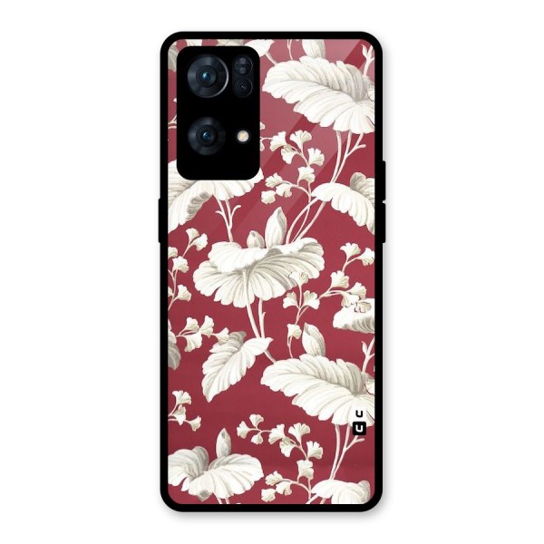 Beautiful Petals Glass Back Case for Oppo Reno7 Pro 5G