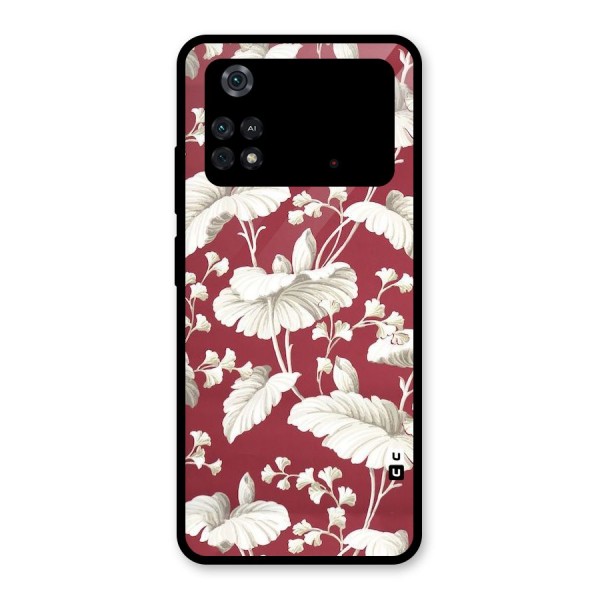 Beautiful Petals Glass Back Case for Poco M4 Pro 4G