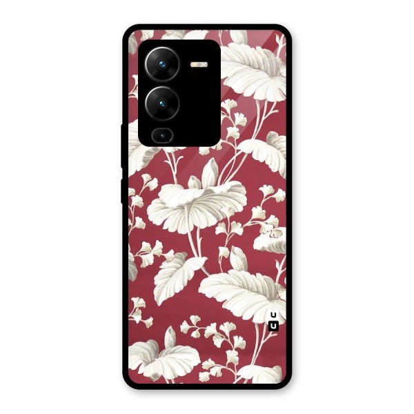 Beautiful Petals Glass Back Case for Vivo V25 Pro