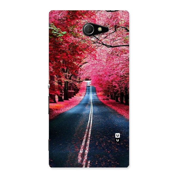 Beautiful Red Trees Back Case for Sony Xperia M2