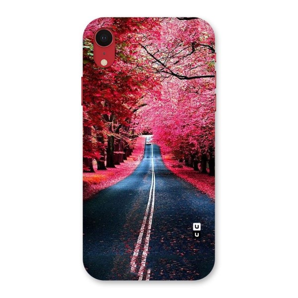 Beautiful Red Trees Back Case for iPhone XR