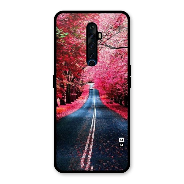 Beautiful Red Trees Glass Back Case for Oppo Reno2 Z