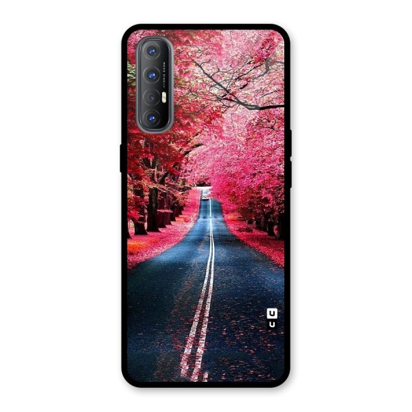 Beautiful Red Trees Glass Back Case for Oppo Reno3 Pro