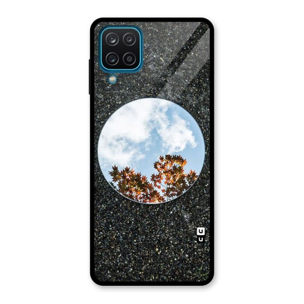 Beautiful Sky Leaves Glass Back Case for Galaxy A12