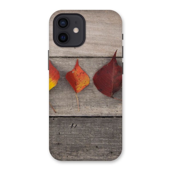 Beautiful Wood Leafs Back Case for iPhone 12