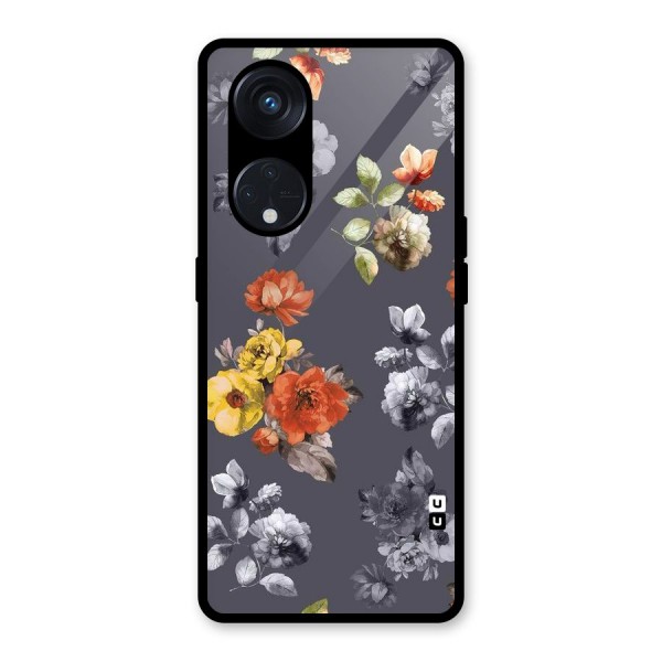 Beauty Art Bloom Glass Back Case for Reno8 T 5G