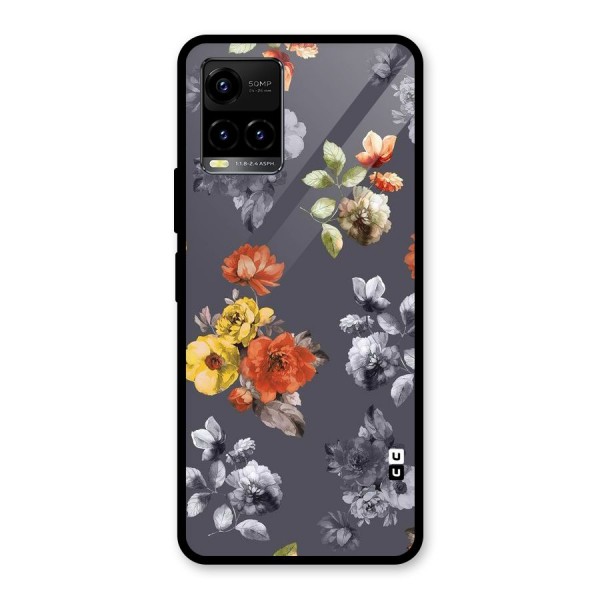 Beauty Art Bloom Glass Back Case for Vivo Y21 2021