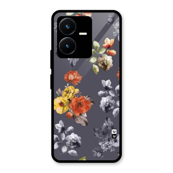 Beauty Art Bloom Glass Back Case for Vivo Y22