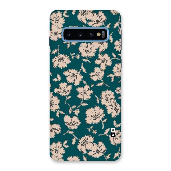 Beauty Green Bloom Back Case for Galaxy S10