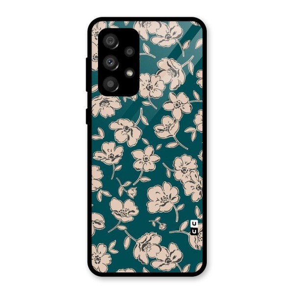 Beauty Green Bloom Glass Back Case for Galaxy A32