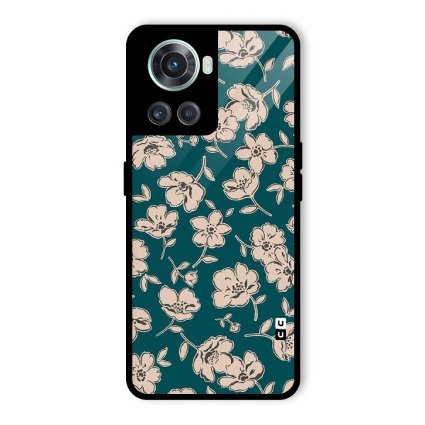 Beauty Green Bloom Glass Back Case for OnePlus 10R