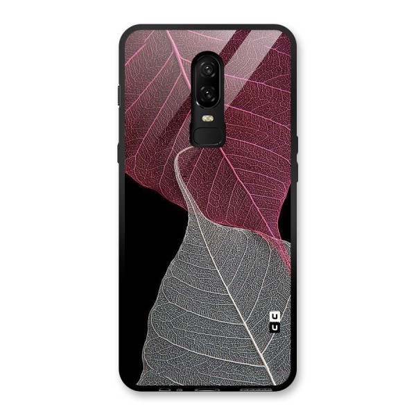 Beauty Leaf Glass Back Case for OnePlus 6