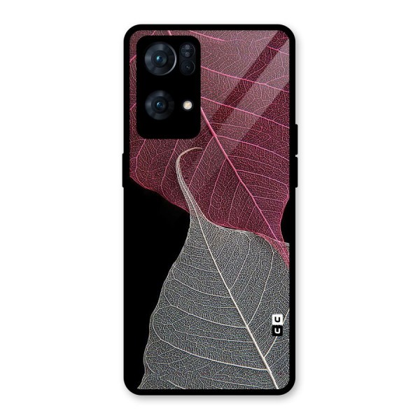 Beauty Leaf Glass Back Case for Oppo Reno7 Pro 5G