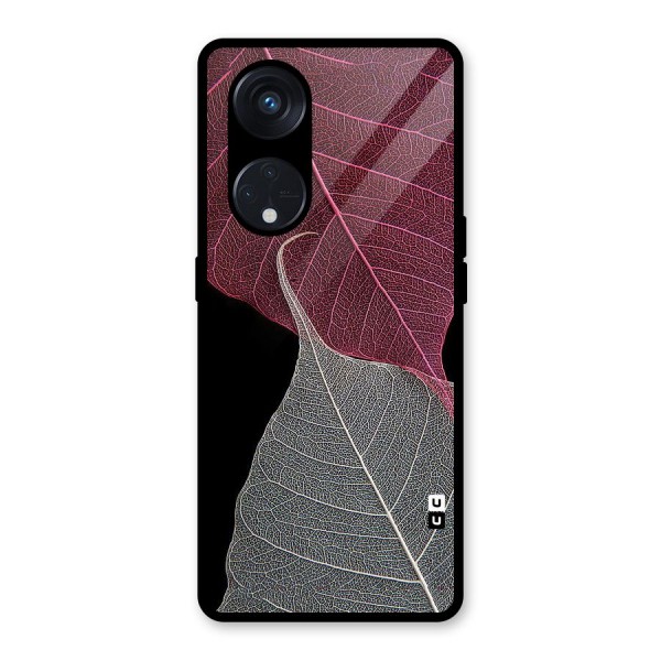 Beauty Leaf Glass Back Case for Reno8 T 5G