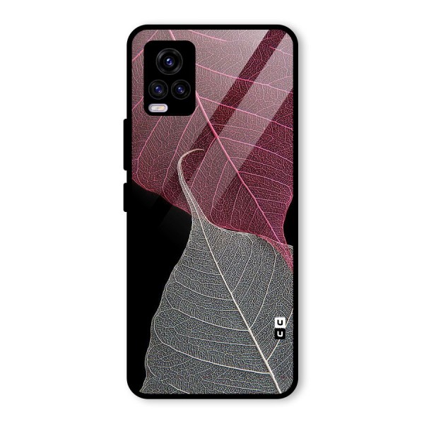 Beauty Leaf Glass Back Case for Vivo V20