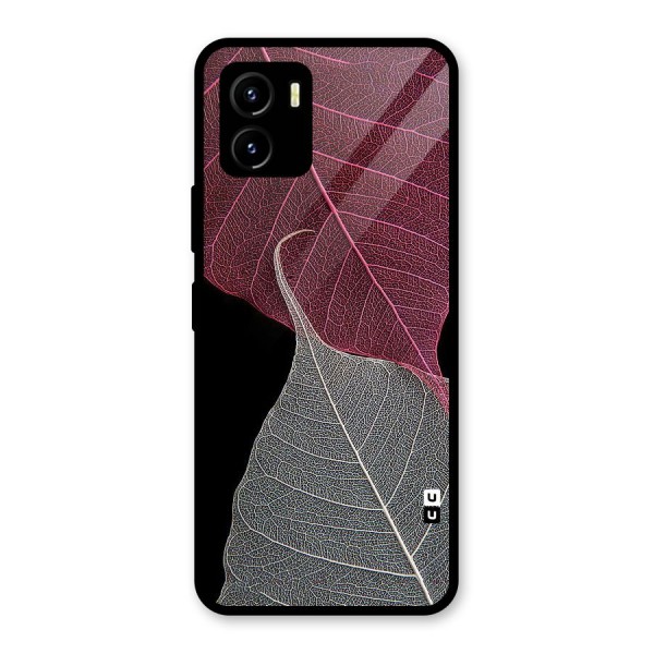 Beauty Leaf Glass Back Case for Vivo Y15s