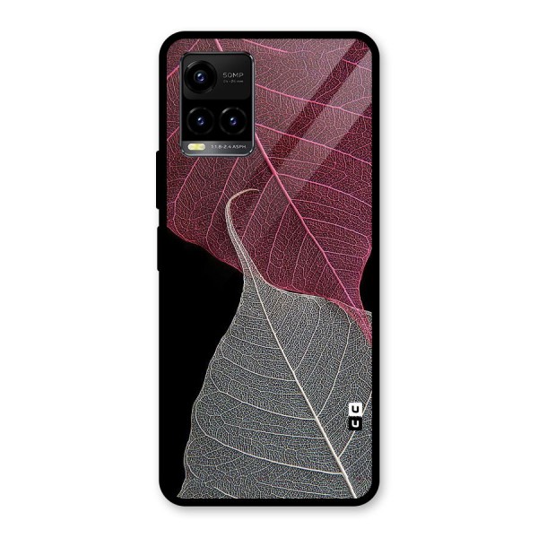 Beauty Leaf Glass Back Case for Vivo Y21A