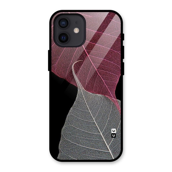 Beauty Leaf Glass Back Case for iPhone 12