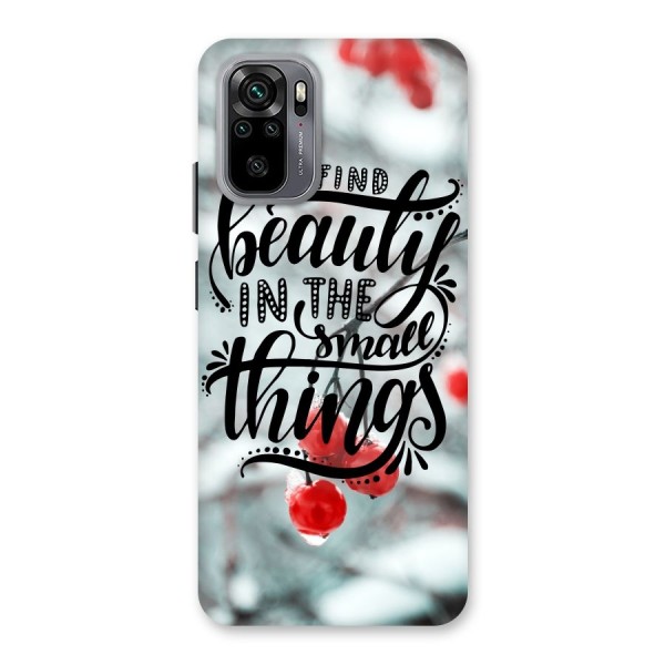 Beauty in Small Things Back Case for Redmi Note 10