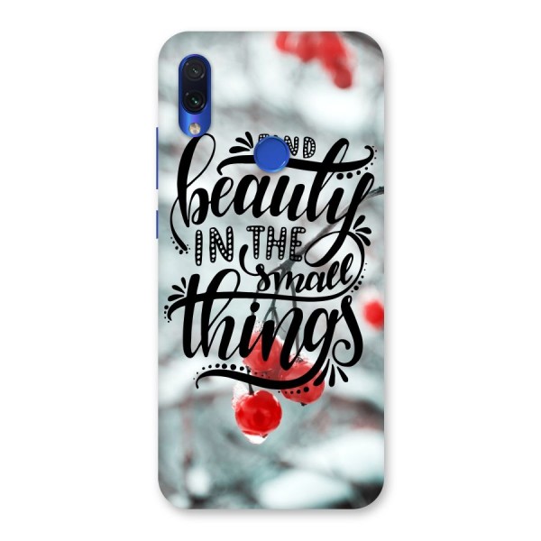 Beauty in Small Things Back Case for Redmi Note 7